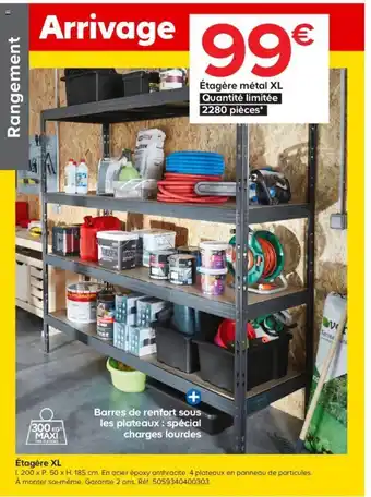 Castorama Étagère XL offre