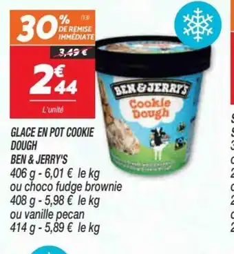Netto Ben & Jerry's Glace En Pot Cookie Dough offre