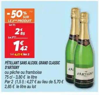 Netto D'artigny Pétillant Sans Alcool Grand Classic offre
