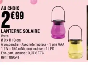 La Foir'Fouille Lanterne Solaire offre