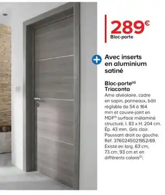 Castorama Bloc-porte Triaconta offre