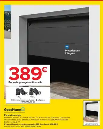 Castorama Porte de garage offre