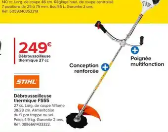 Castorama Débroussailleuse thermique FS55 offre