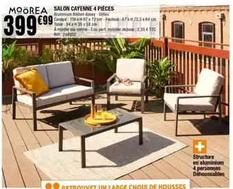 La Foir'Fouille Moorea Salon Cayenne 4 Pièces offre