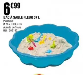 Bac à Sable Fleur 57L