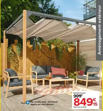 Castorama Salon bas de jardin offre