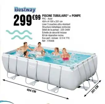 La Foir'Fouille Bestway Piscine Tubulaire + Pompe offre