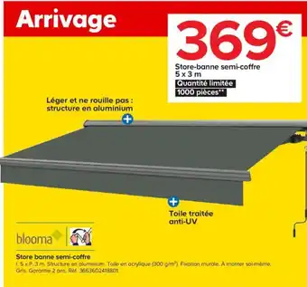 Castorama Store banne semi-coffre offre