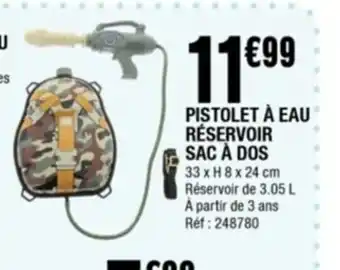 Pistolet à Eau Réservoir Sac à Dos