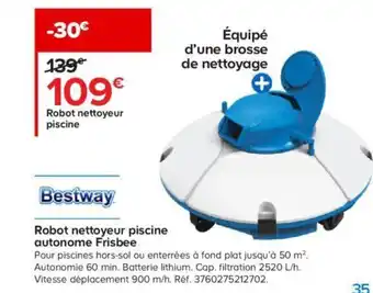Bestway Robot nettoyeur piscine autonome Frisbee