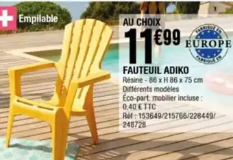 La Foir'Fouille Fauteuil Adiko offre