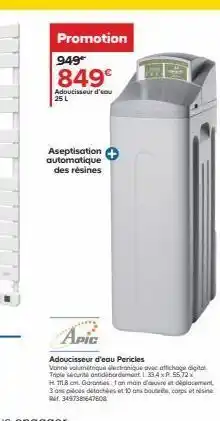 Castorama Adoucisseur offre