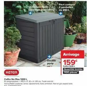 Castorama Coffre offre