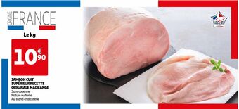 Auchan Jambon cuit supérieur recette originale madrange offre