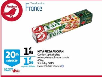 Auchan Kit à pizza auchan offre