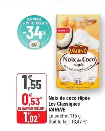 G20 Noix De Coco Râpée Les Classiques offre