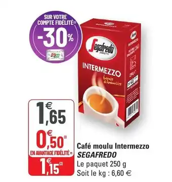G20 Café Moulu Intermezzo Segafredo offre