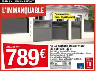 Brico Dépôt Portail Aluminium Battant offre