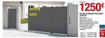 Brico Dépôt Portail Aluminium Coulissant offre