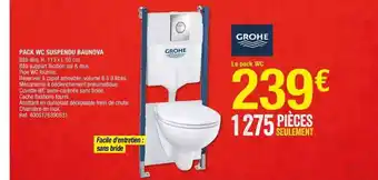 Brico Dépôt Pack Wc Suspendu Baunova Grohe offre
