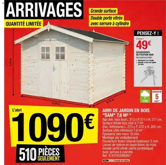 Brico Dépôt Abri De Jardin En Bois offre