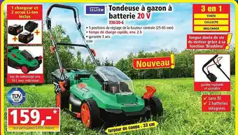 Norma Tondeuse à Gazon à Batterie Güde offre