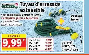 Norma Tuyau D'arrosage Extensible Powertec Garden offre