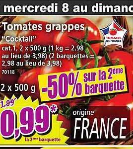 Norma Tomates Grappes offre