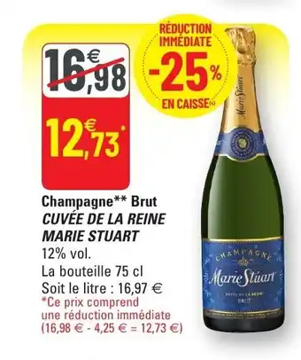 G20 Champagne Brut Cuvée De La Reine Marie Stuart offre