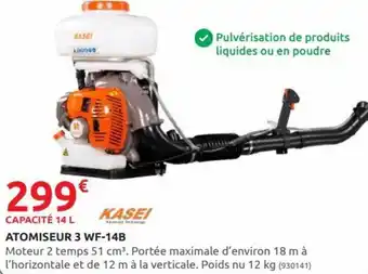 Rural Master KASEI atomiseur 3 WF-14B offre