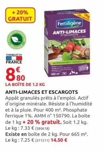 Rural Master Anti-limaces et escargots offre