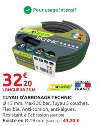 Rural Master Tuyau d'arrosage technic offre