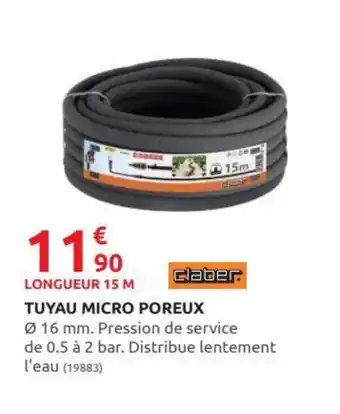 Rural Master Tuyau micro poreux offre