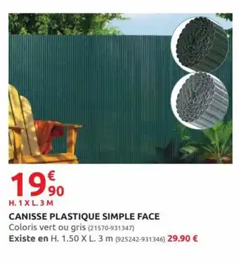 Rural Master Canisse plastique simple face offre