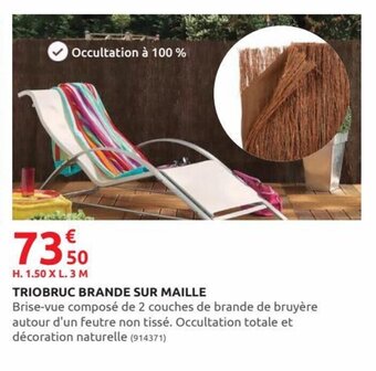 Rural Master Triobruc brande sur maille offre