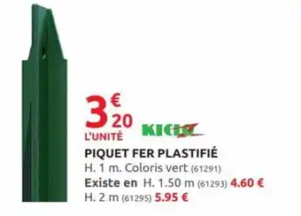 Rural Master Piquet fer plastifié offre