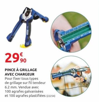 Rural Master Pince à grillage avec chargeur offre