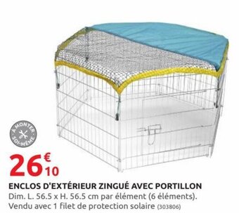 Rural Master Enclos d'extérieur zingué avec portillon offre