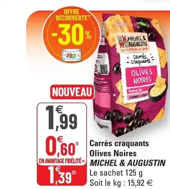 Carrés Craquants Olives Noires