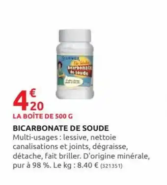Rural Master Bicarbonate de soude offre