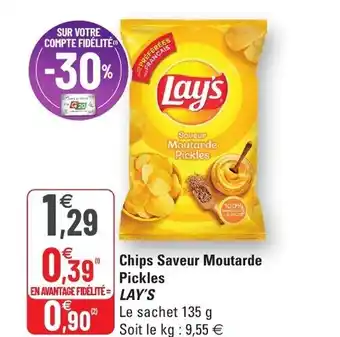 G20 Chips Saveur Moutarde Pickles Lay's offre