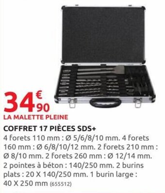 Rural Master Coffret 17 pièces SDS+ offre