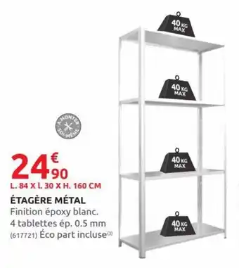 Rural Master Étagère métal offre