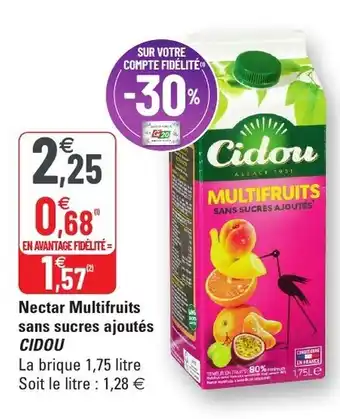 Nectar Multifruits Sans Sucres Ajoutés Cidou