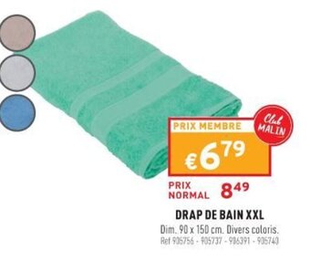 Trafic Drap de bain XXL offre