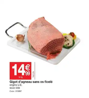 Promocash Gigot d'agneau sans os ficelé offre