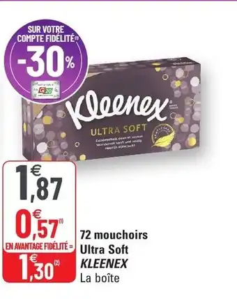 G20 72 Mouchoirs Ultra Soft Kleenex offre