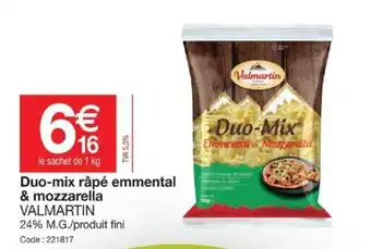 Duo-mix râpé emmental & mozzarella