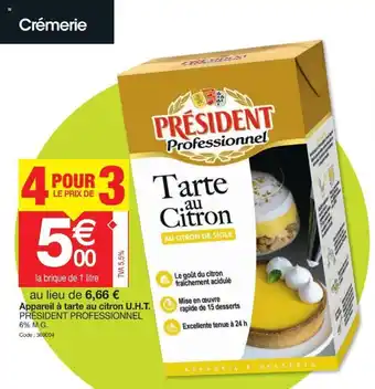 Promocash Appareil à tarte au citron U.H.T. offre