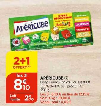 Bi1 Apéricube offre